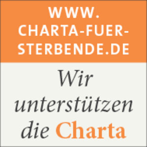 Wir unterstützen die Charta - Logo Charta für Sterbende